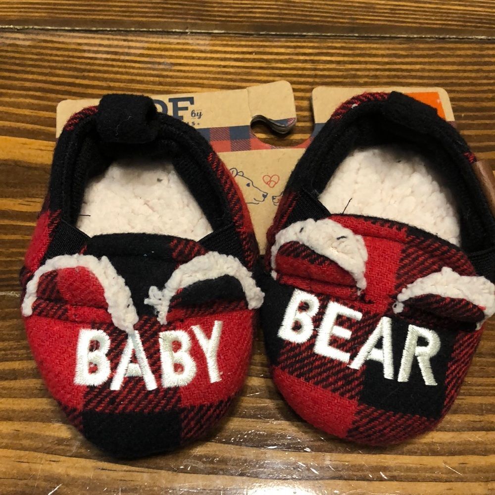NWT DF by Dearfoams Infant Slippers Size 3/4